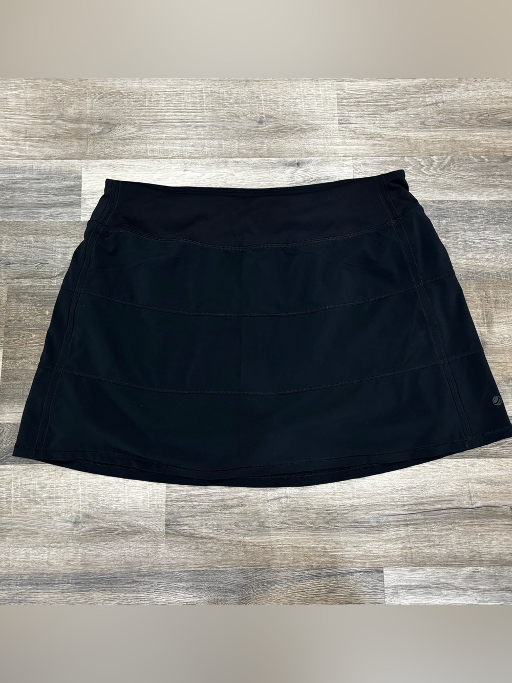 CRZ YOGA Black Women's Active Skirt With Liner Size Large